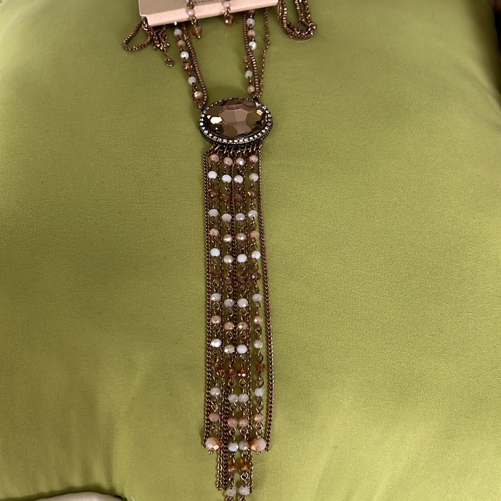 Costume Jewelry By Cloie. Necklace with earrings to match.NWT